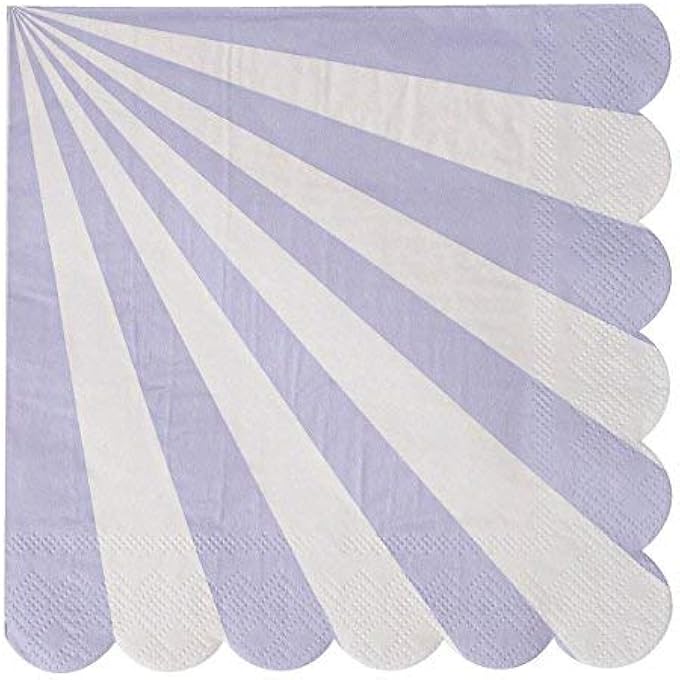 LAVENDER STRIPED LARGE NAPKIN - Image 2